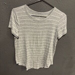 SO Light Gray Striped Women's Tee